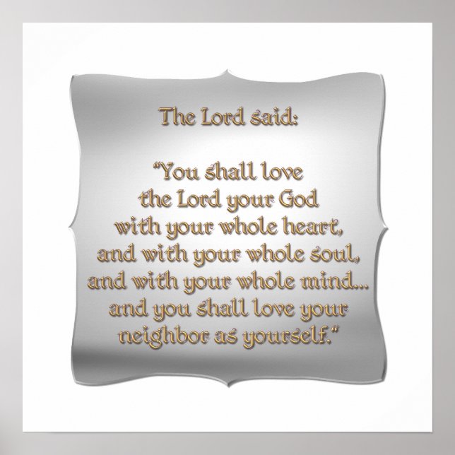 Affiches Le plus grand commandement (Devant)