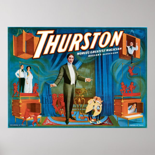 Affiches Le plus grand magicien du monde de Thurston ~ Acte (Devant)