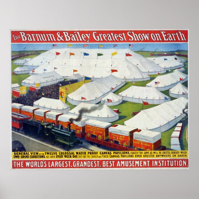 Affiches Le plus grand spectacle du Barnum & Bailey sur Ter (Devant)