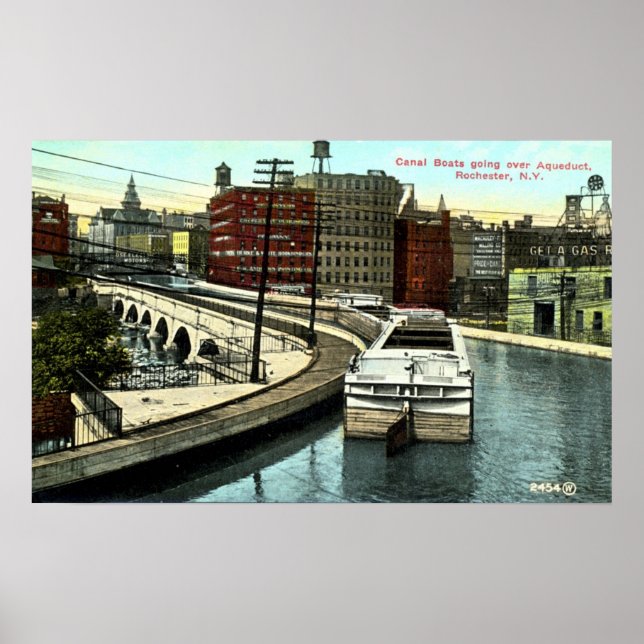 Affiches Le plus long aqueduc du canal Erie (Devant)