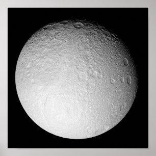 Affiches Le pôle Sud de la lune de Saturne Tethys
