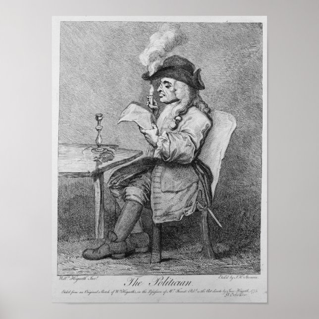 Affiches Le politicien, gravé par John Keyse Sherwin (Devant)