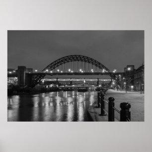 Affiches Le pont de Tyne la nuit