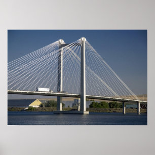 Affiches Le pont Ed Hendler enjambe le fleuve Columbia