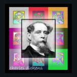 Affiches Le Pop Art Charles Dickens<br><div class="desc">Un splendide portrait du grand auteur est entouré de petits échos pop art</div>