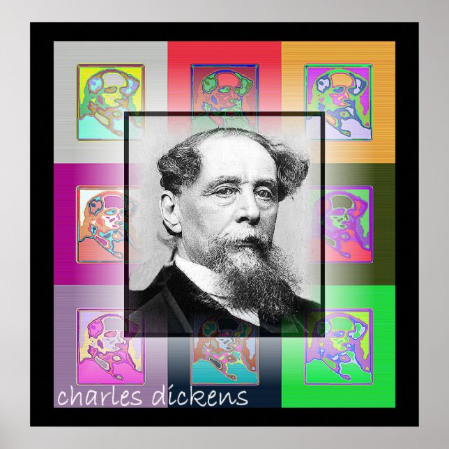Affiches Le Pop Art Charles Dickens (Devant)