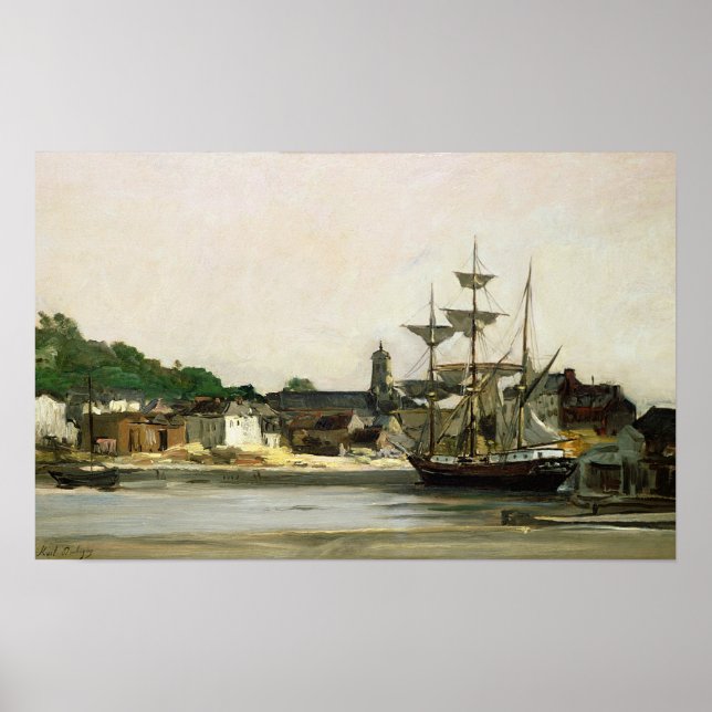 Affiches Le port de Honfleur (Devant)