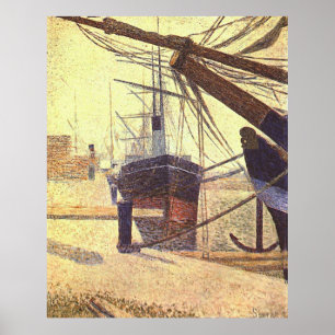 Affiches Le port de Honfleur de Georges Seurat (1886)