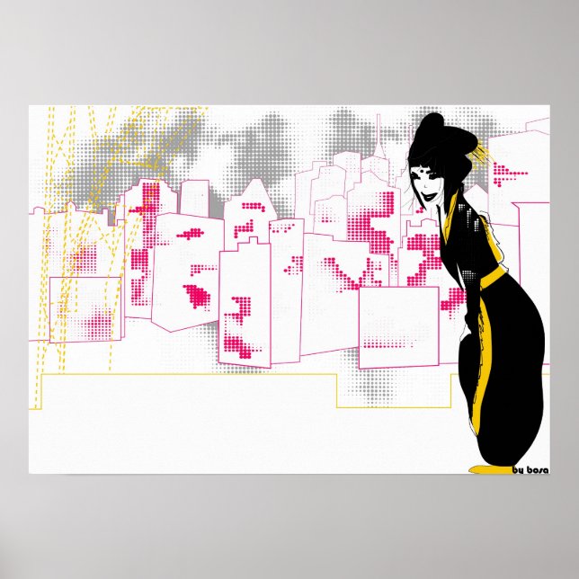 Affiches Le port de Queensboro (Devant)