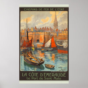 Affiches Le Port de Saint-Malo