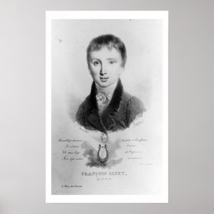 Affiches Le portrait de Franz Liszt (1811-86) a vieilli 11
