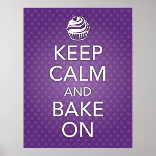 Affiches Le pourpre gardent le calme et font cuire au four