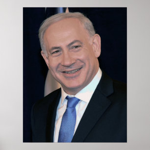 Affiches Le premier ministre Netanyahu de l'Israël
