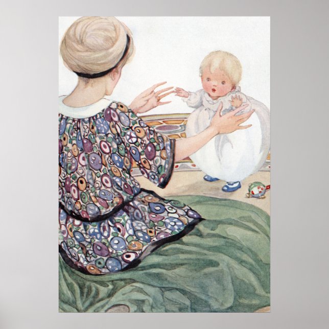 Affiches Le premier pas du bébé par Anne Anderson (Devant)