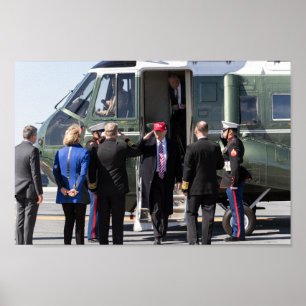 Affiches Le Président Donald Trump sort la marine une