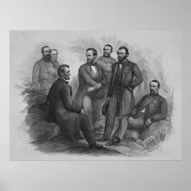 Affiches Le président Lincoln et ses commandants (Devant)