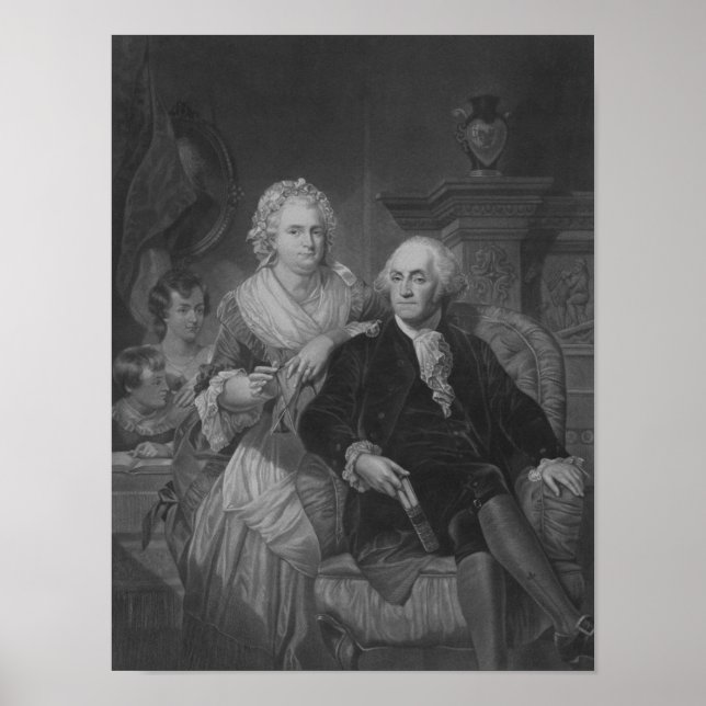 Affiches Le président Washington à la maison (Devant)