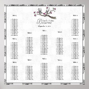 Affiches Le prix commence à 12,80 $ Vintage Birds Plum