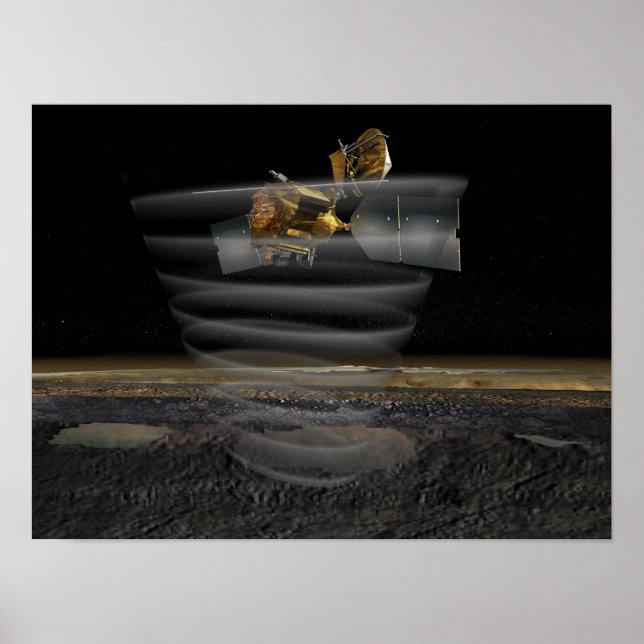 Affiches Le radar de l'Orbiteur de reconnaissance de Mars a (Devant)