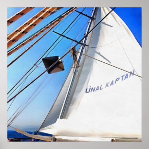 Affiches Le Réaliste Ajuste Les Voiles Art Nautique