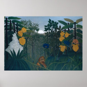 Affiches Le Redressement du Lion - Henri Rousseau
