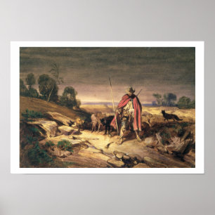 Affiches Le retour du berger (encre stylo et brune, avec et