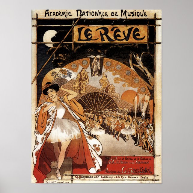 Affiches Le Reve Ballet Performance Opéra (Devant)