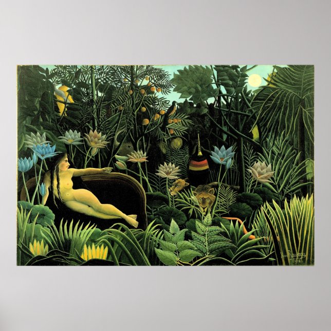 Affiches Le rêve d'Henri Rousseau (1910) (Devant)