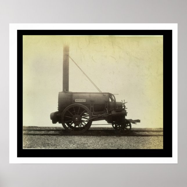 Affiches Le "Rocket" conçu par George Stephenson (1781-1 (Devant)