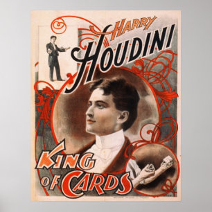Affiches Le Roi Of Cards de Harry Houdini