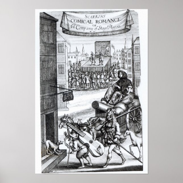 Affiches Le roman comique" par Paul Scarron (Devant)