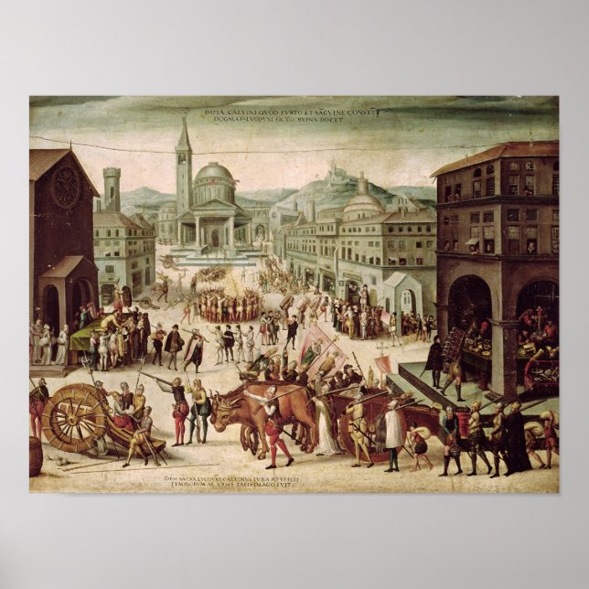 Affiches Le sac de Lyon par le baron des Adrets (Devant)