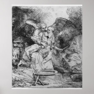 Affiches Le sacrifice d'Abraham, 1645