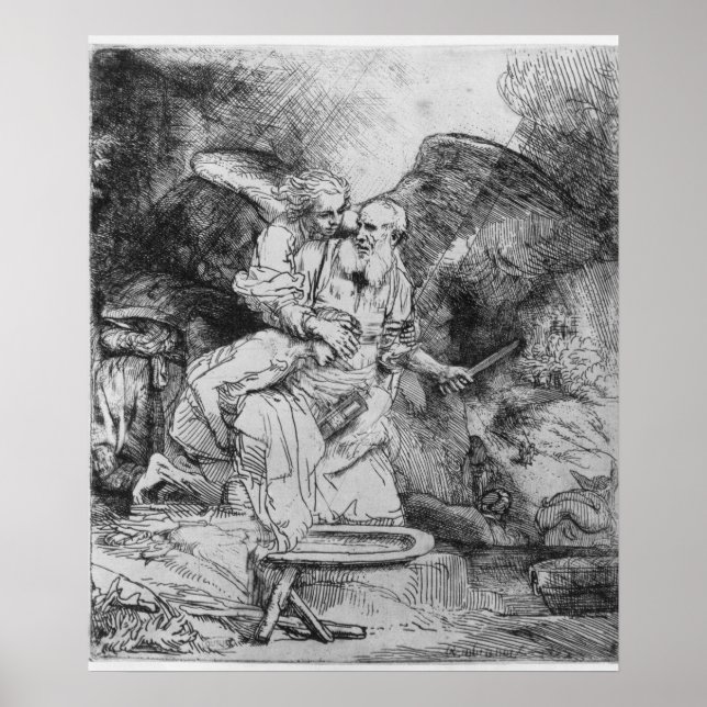 Affiches Le sacrifice d'Abraham, 1645 (Devant)