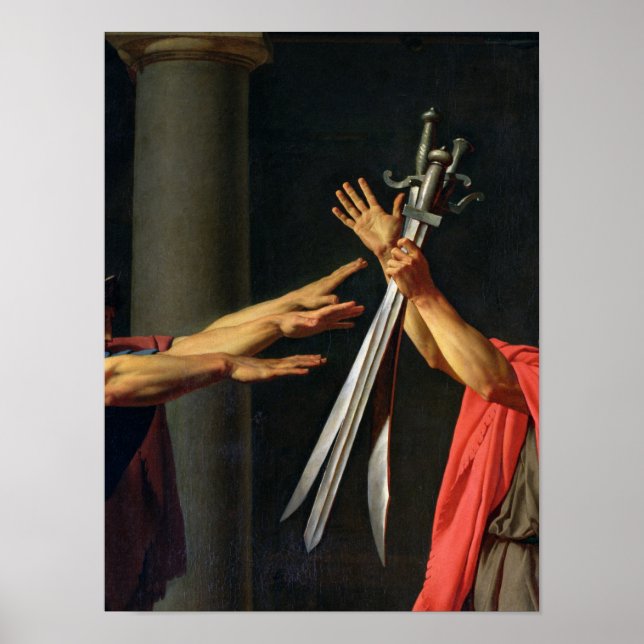 Affiches Le serment d'Horatii, 1784 (Devant)