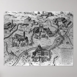 Affiches Le Sette Chiesa di Roma, 1575
