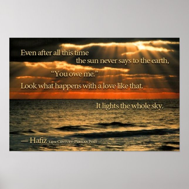 Affiches Le Soleil ne dit jamais (Devant)