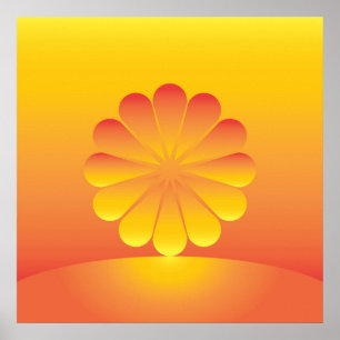 Affiches le soleil se lève