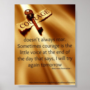 Affiches Le Special a besoin de l'affiche de courage