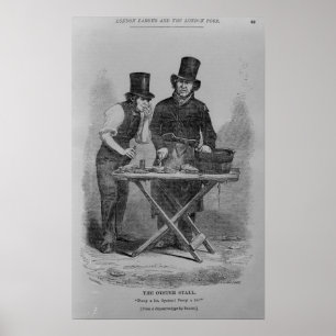 Affiches Le stand d'huîtres