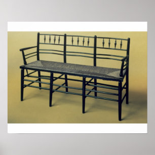 Affiches Le Sussex précipitation-a assis la chaise (bois e