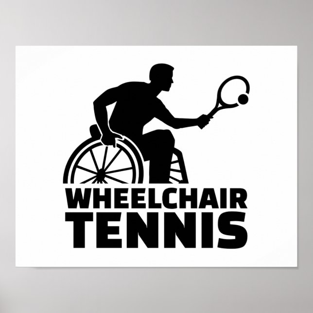 Affiches Le tennis en fauteuil roulant (Devant)