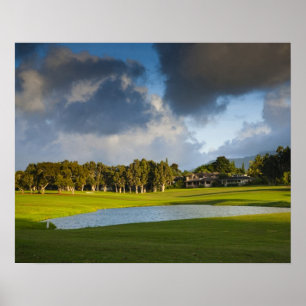 Affiches Le terrain de golf Makai à Princeville