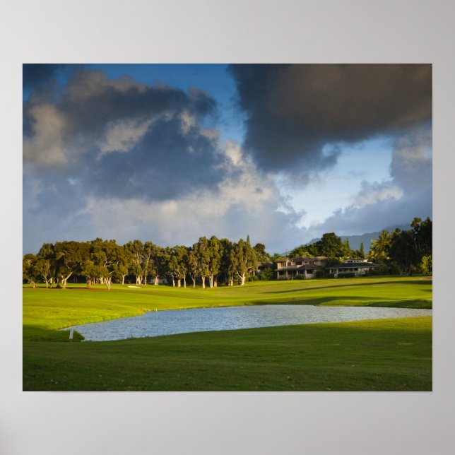 Affiches Le terrain de golf Makai à Princeville (Devant)