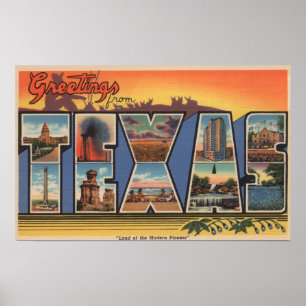 Affiches Le Texas (terre du pionnier moderne)