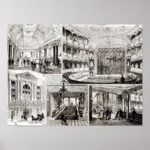 Affiches Le théâtre d'empire, carré de Leicester