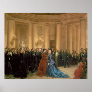 Affiches Le théâtre d'Odeon, Paris, 1869 (huile sur la