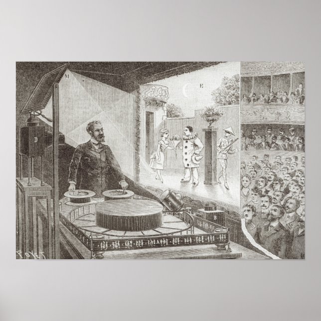 Affiches Le Théâtre Optique et son inventeur (Devant)