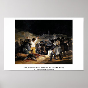 Affiches Le tiers de mai, Espagnol : EL Tres De Mayo
