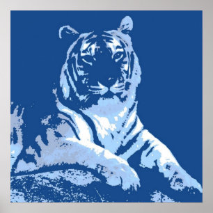 Affiches Le tigre bleu